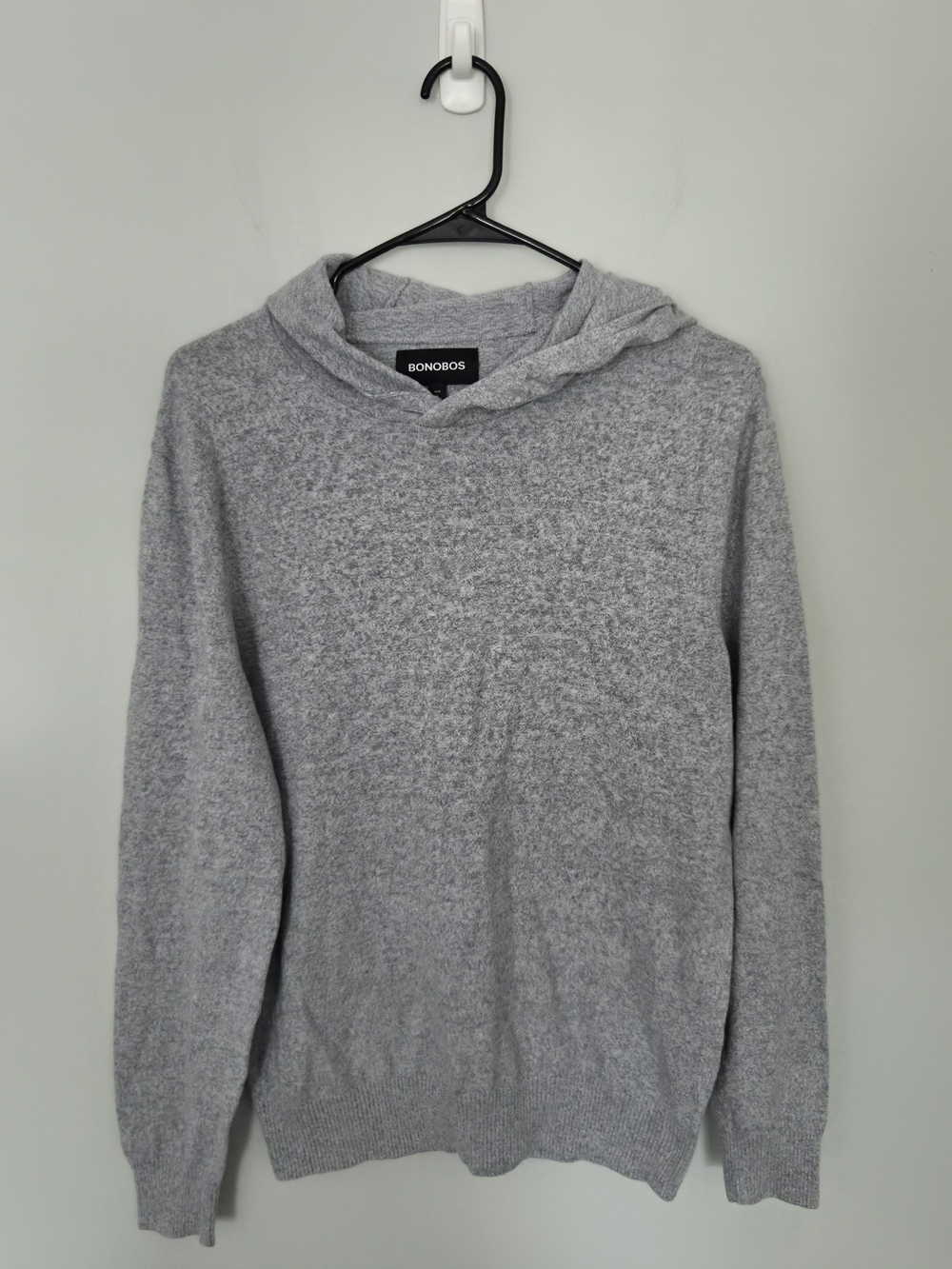 Bonobos Men’s Light Gray Hoodie Sweater Cotton And Cashmere Size M